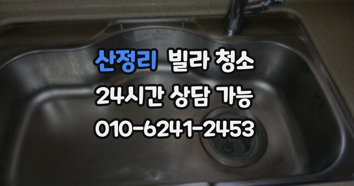 산정리 빌라 청소