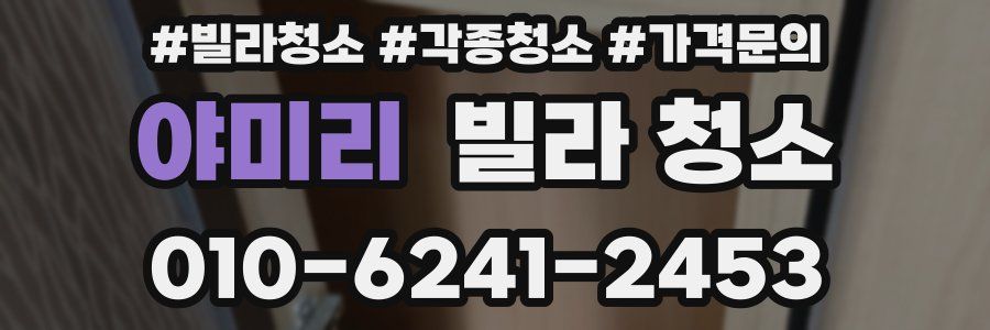 야미리 빌라 청소