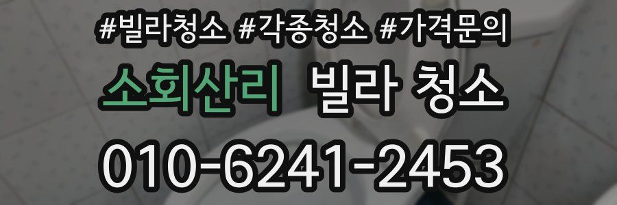 소회산리 빌라 청소