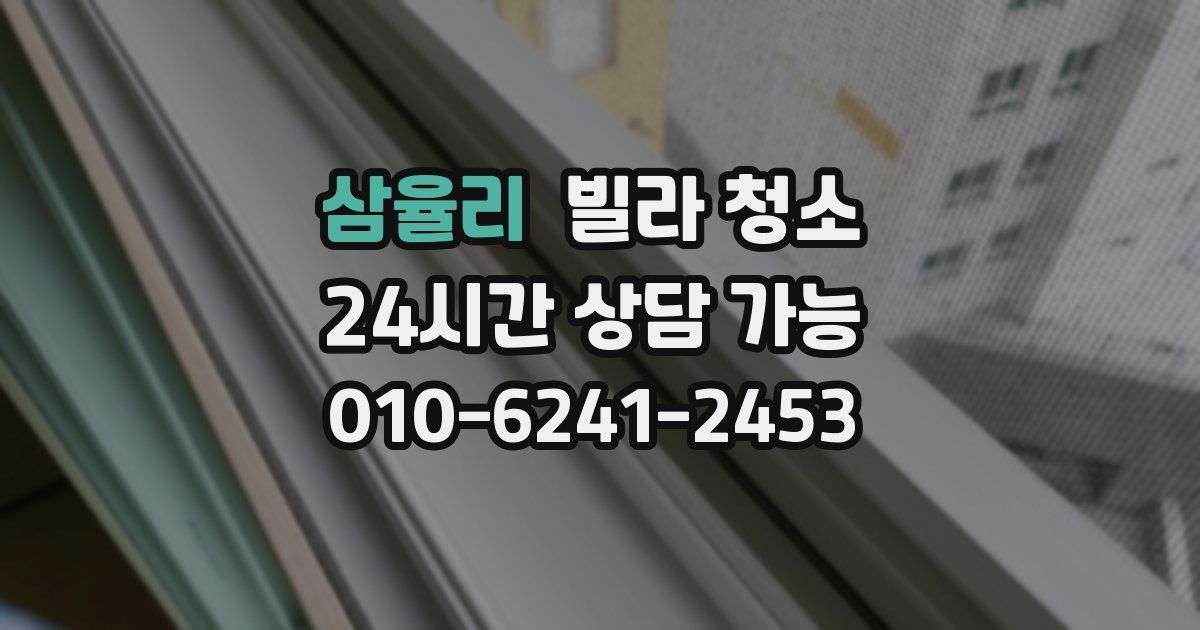 삼율리 빌라 청소