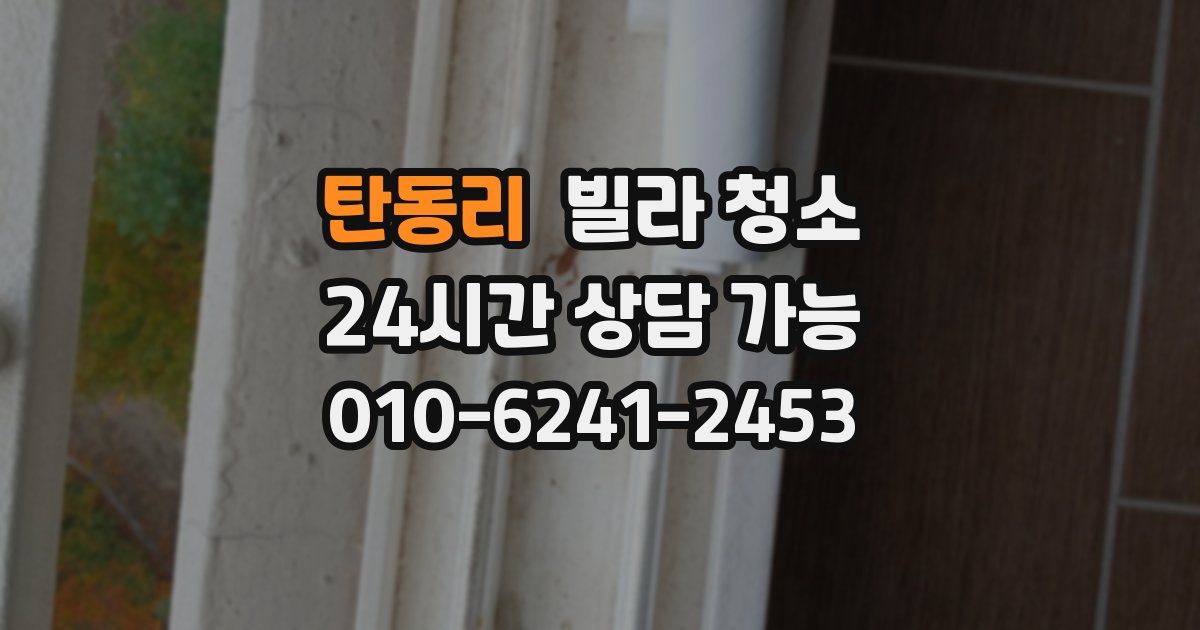 탄동리 빌라 청소