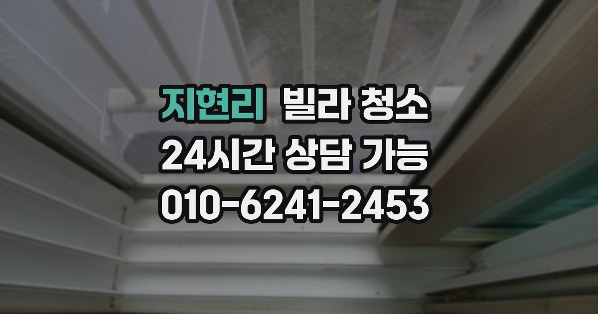 지현리 빌라 청소