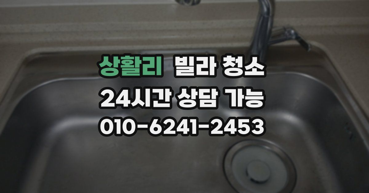 상활리 빌라 청소