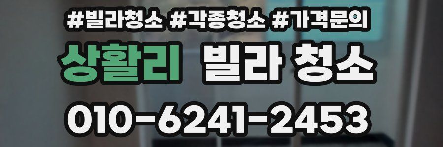 상활리 빌라 청소