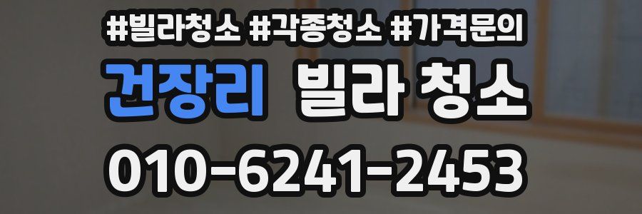 건장리 빌라 청소