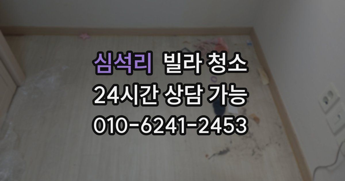 심석리 빌라 청소