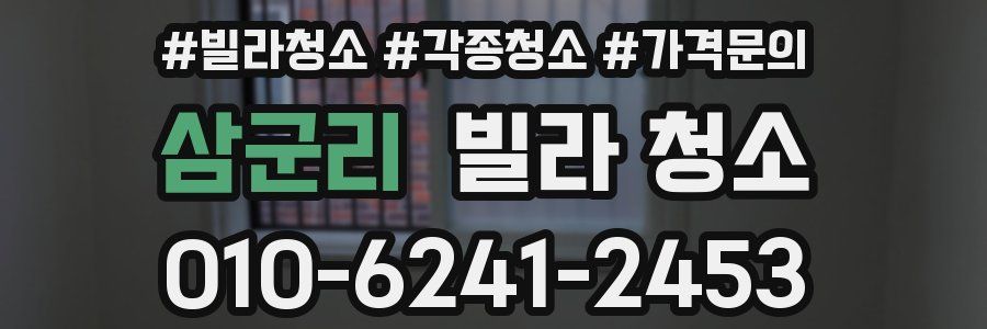 삼군리 빌라 청소