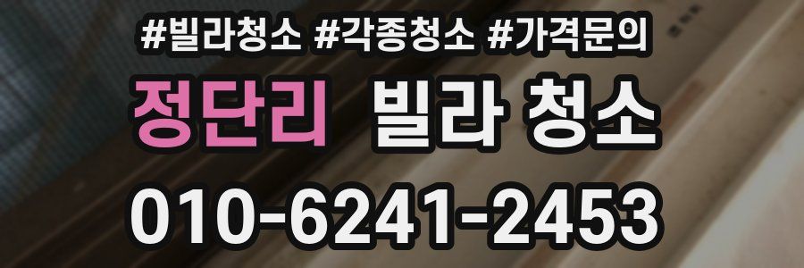 정단리 빌라 청소