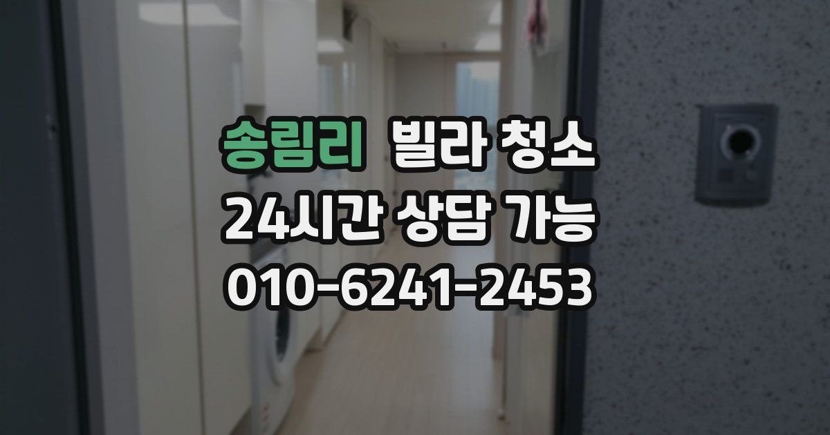 송림리 빌라 청소