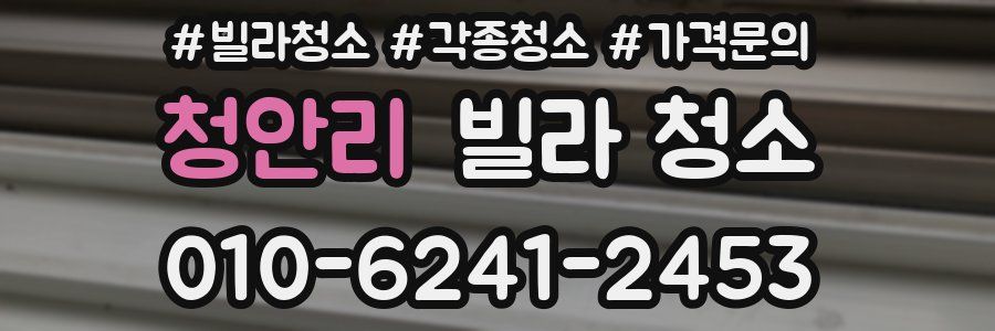 청안리 빌라 청소