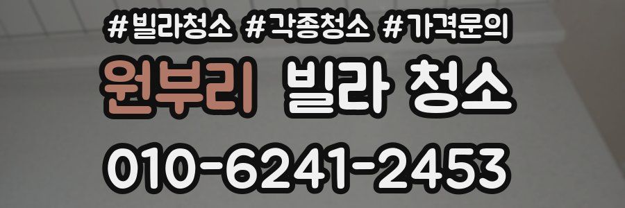 원부리 빌라 청소