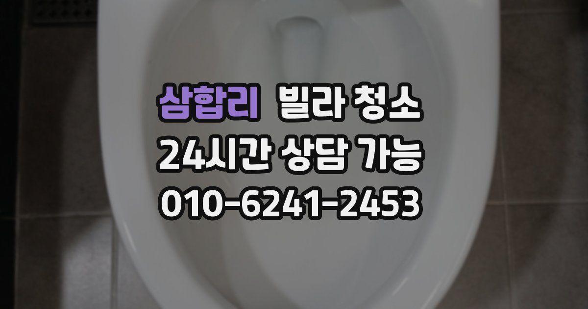 삼합리 빌라 청소