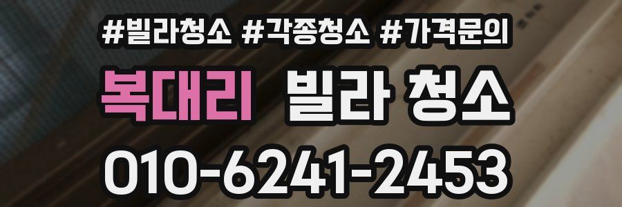 복대리 빌라 청소