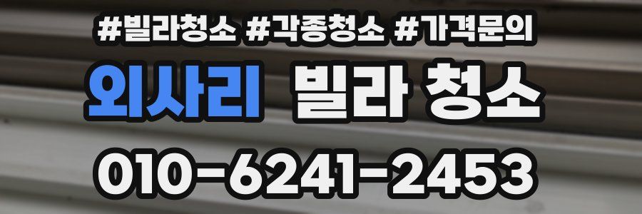 외사리 빌라 청소