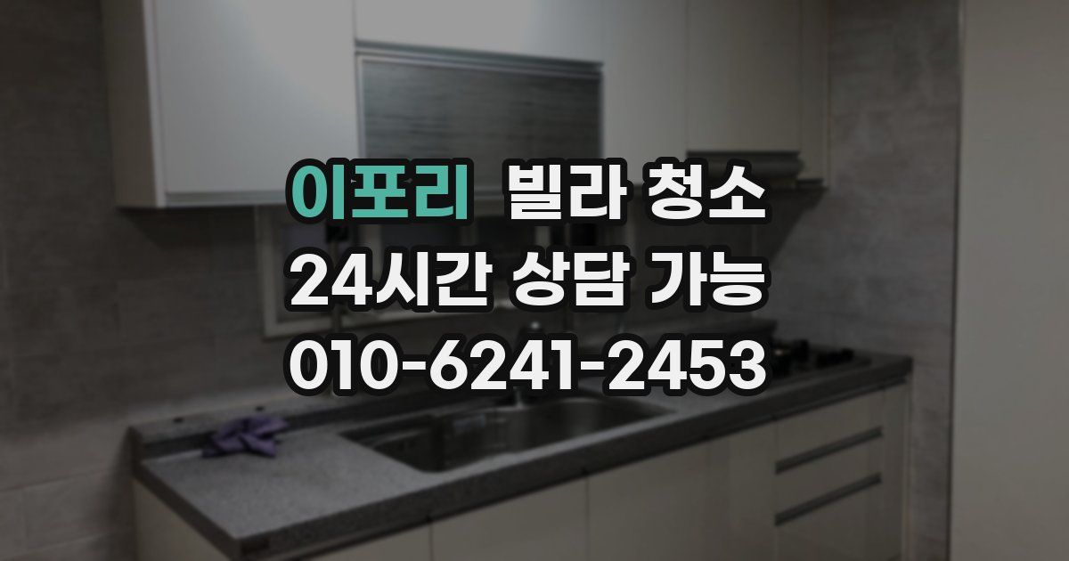 이포리 빌라 청소