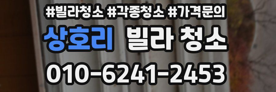 상호리 빌라 청소