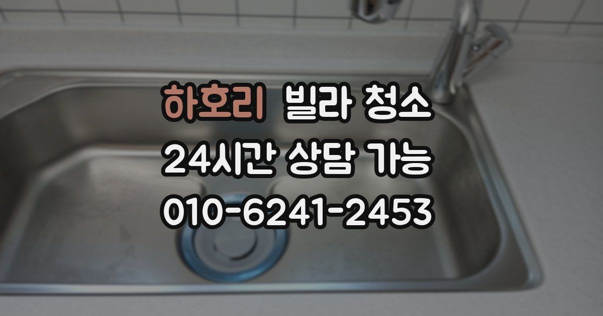 하호리 빌라 청소