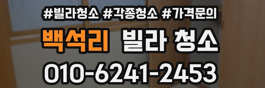 백석리 빌라 청소