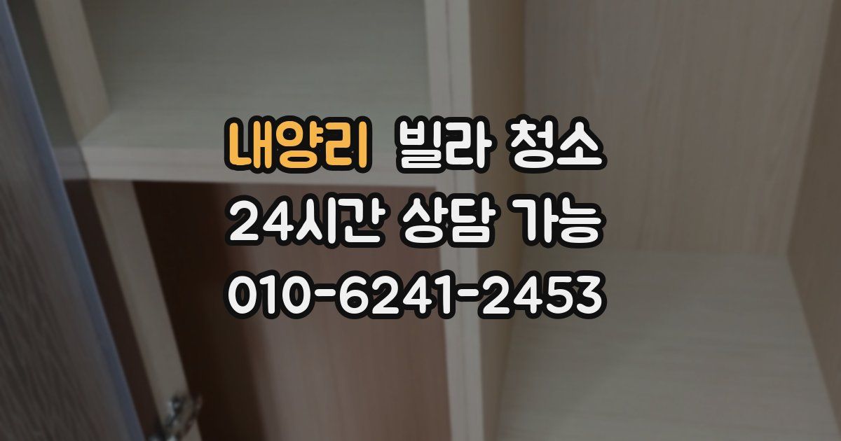 내양리 빌라 청소