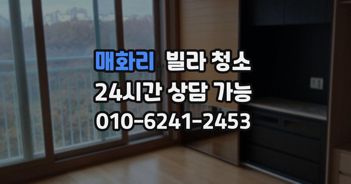 매화리 빌라 청소