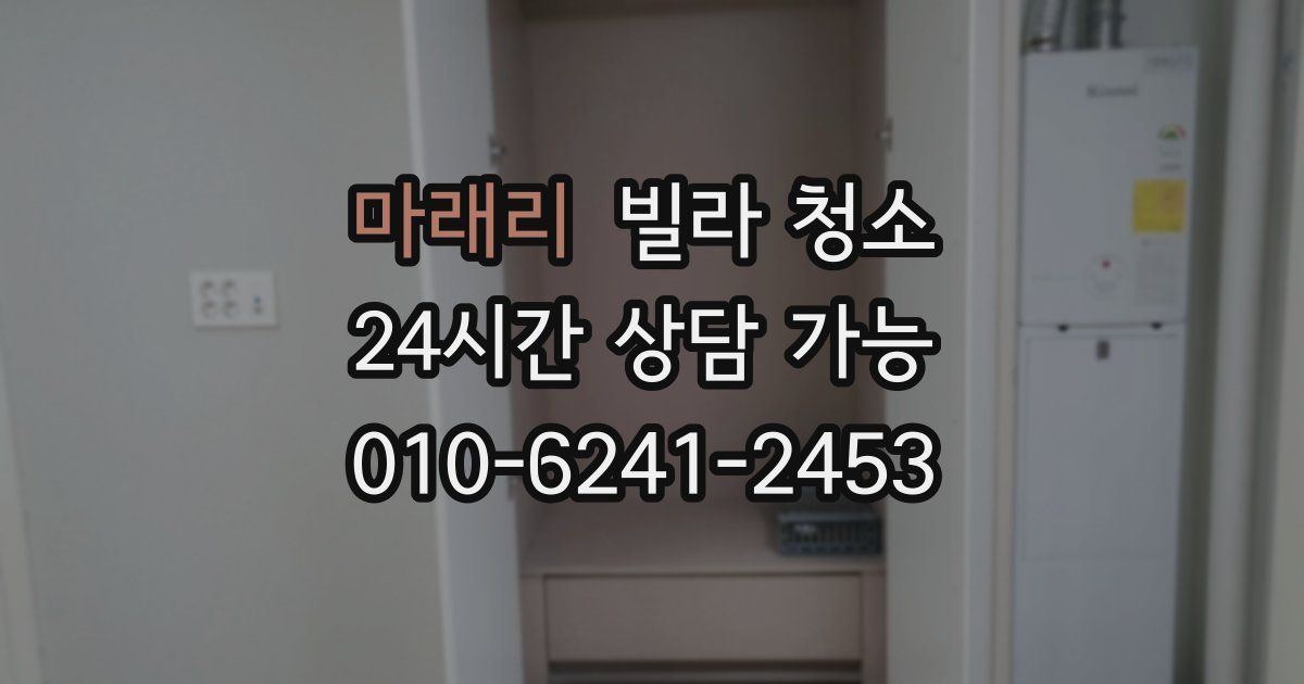 마래리 빌라 청소