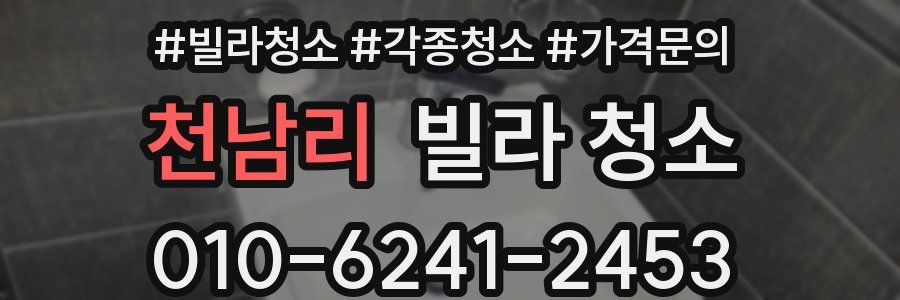 천남리 빌라 청소