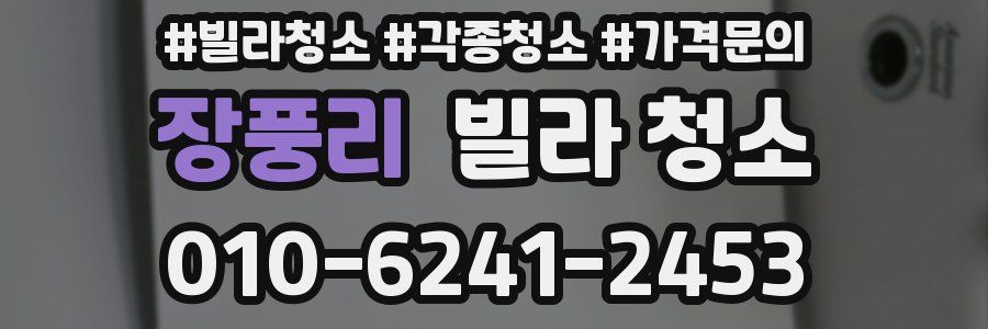 장풍리 빌라 청소