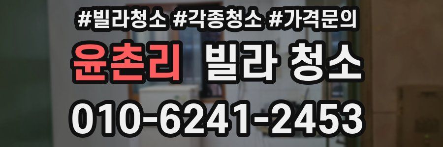 윤촌리 빌라 청소