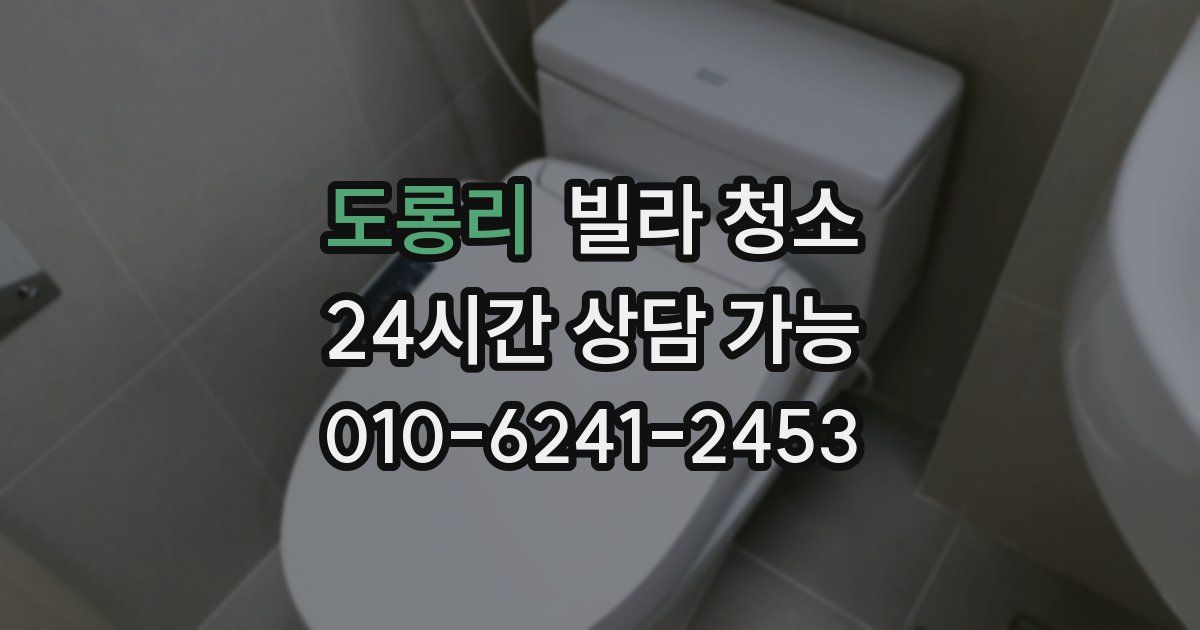 도롱리 빌라 청소