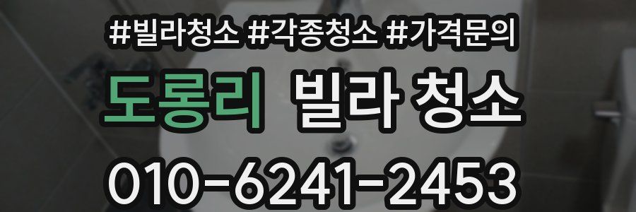 도롱리 빌라 청소