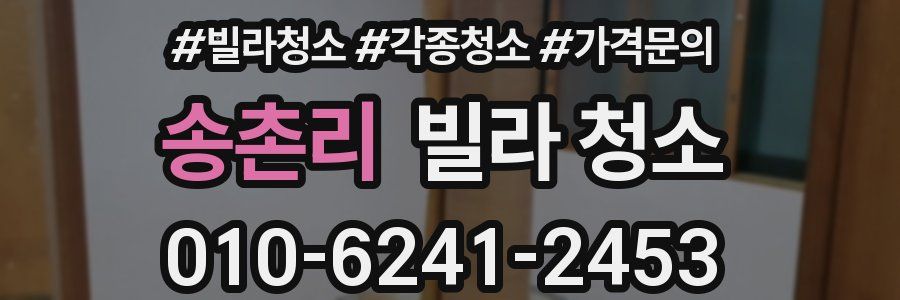 송촌리 빌라 청소