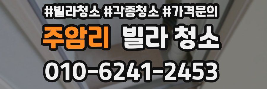 주암리 빌라 청소