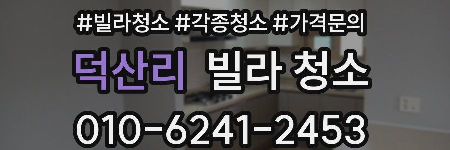 덕산리 빌라 청소