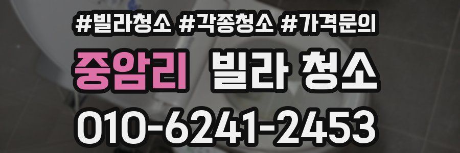 중암리 빌라 청소