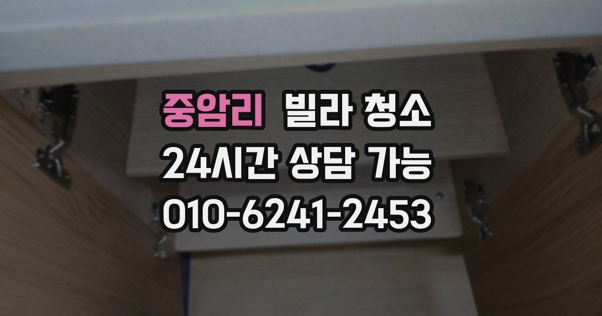 중암리 빌라 청소