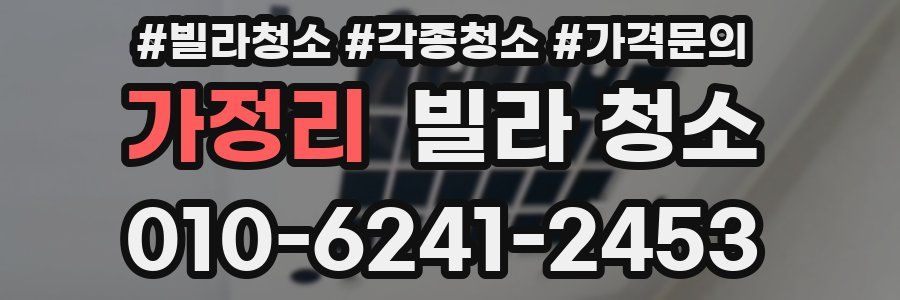 가정리 빌라 청소