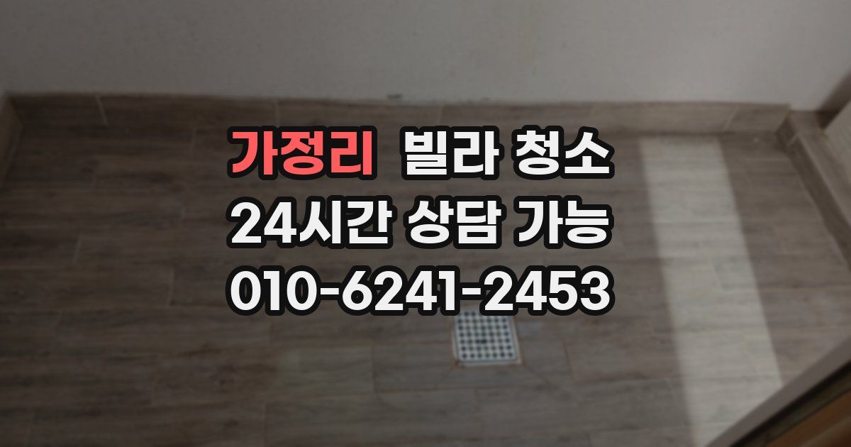 가정리 빌라 청소