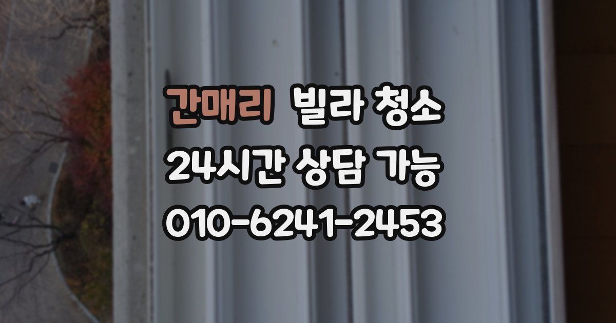 간매리 빌라 청소