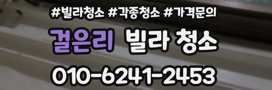 걸은리 빌라 청소