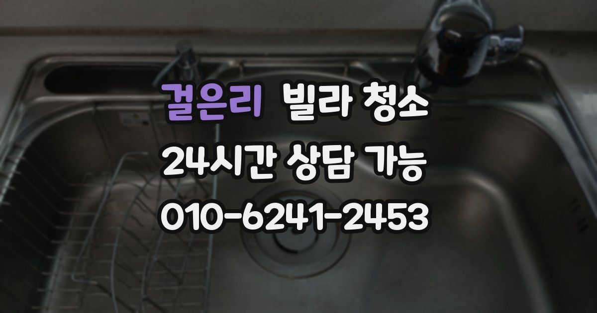 걸은리 빌라 청소