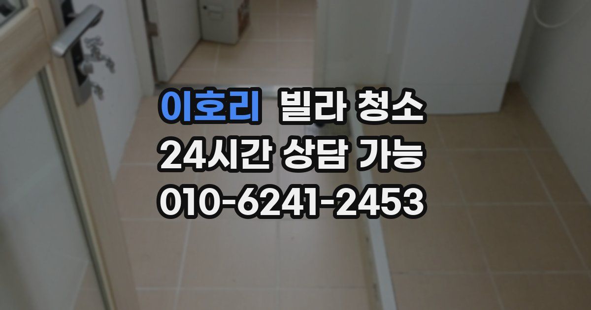 이호리 빌라 청소