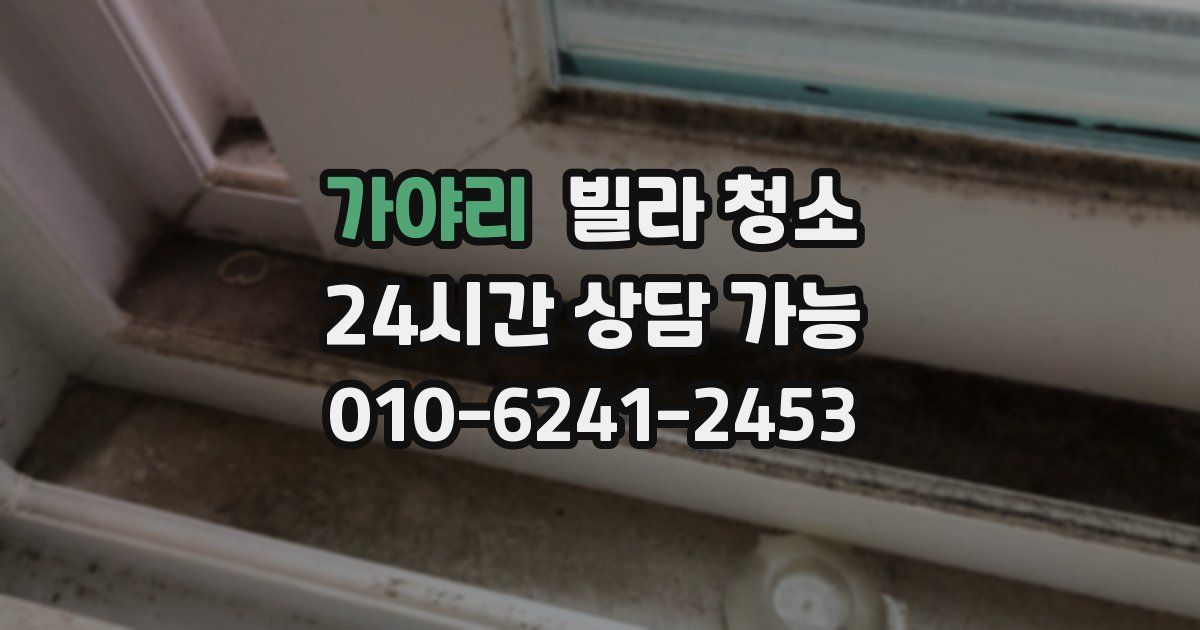 가야리 빌라 청소