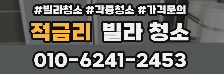 적금리 빌라 청소