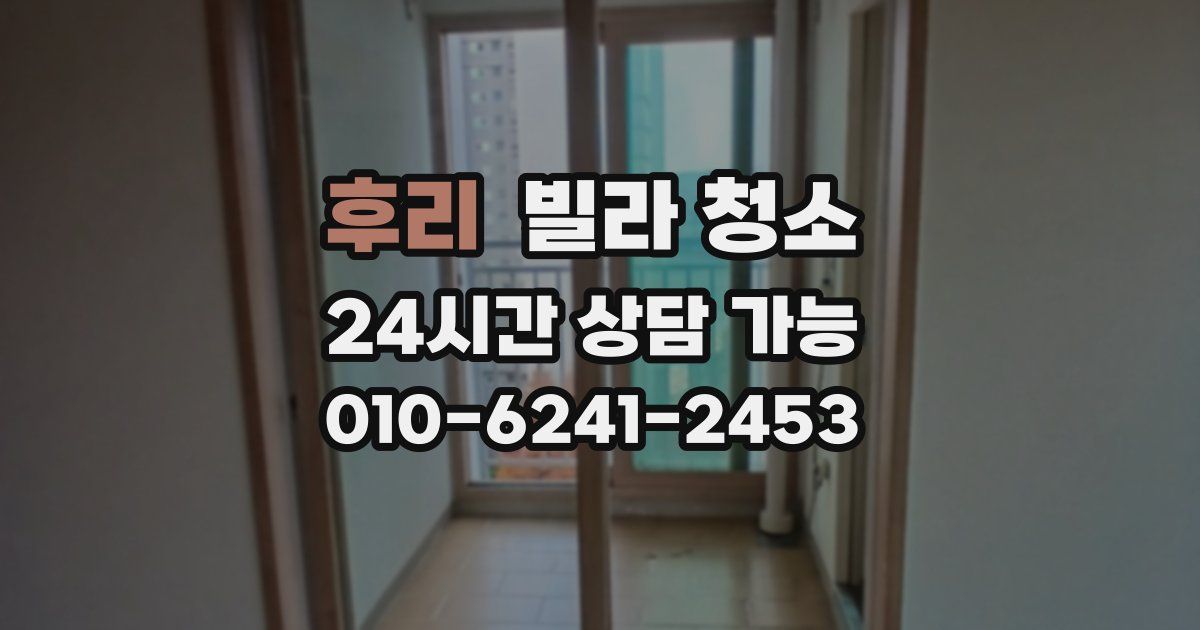 후리 빌라 청소