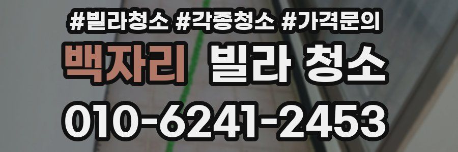 백자리 빌라 청소