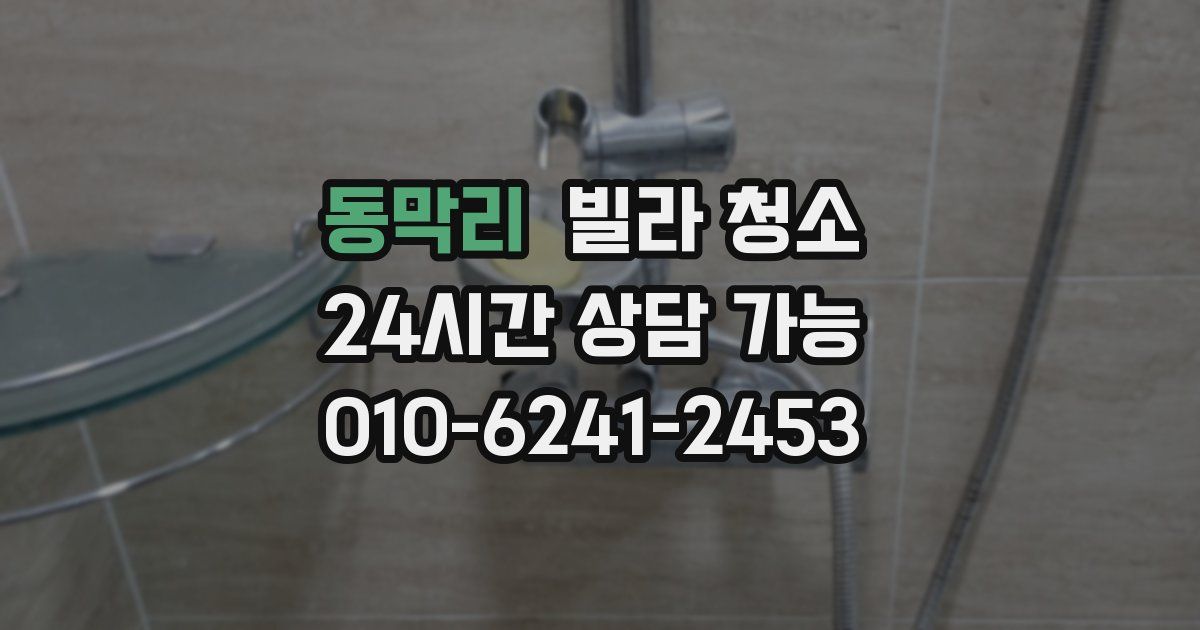 동막리 빌라 청소