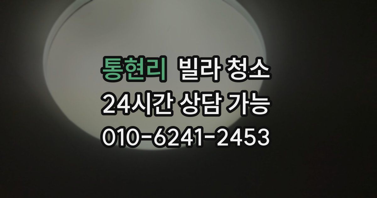 통현리 빌라 청소