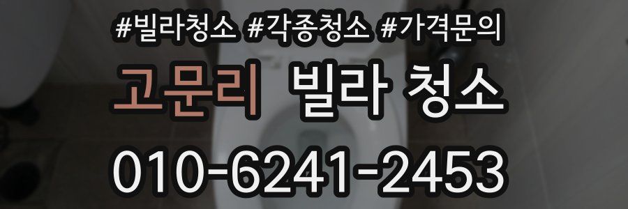 고문리 빌라 청소