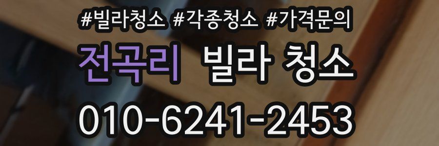 전곡리 빌라 청소