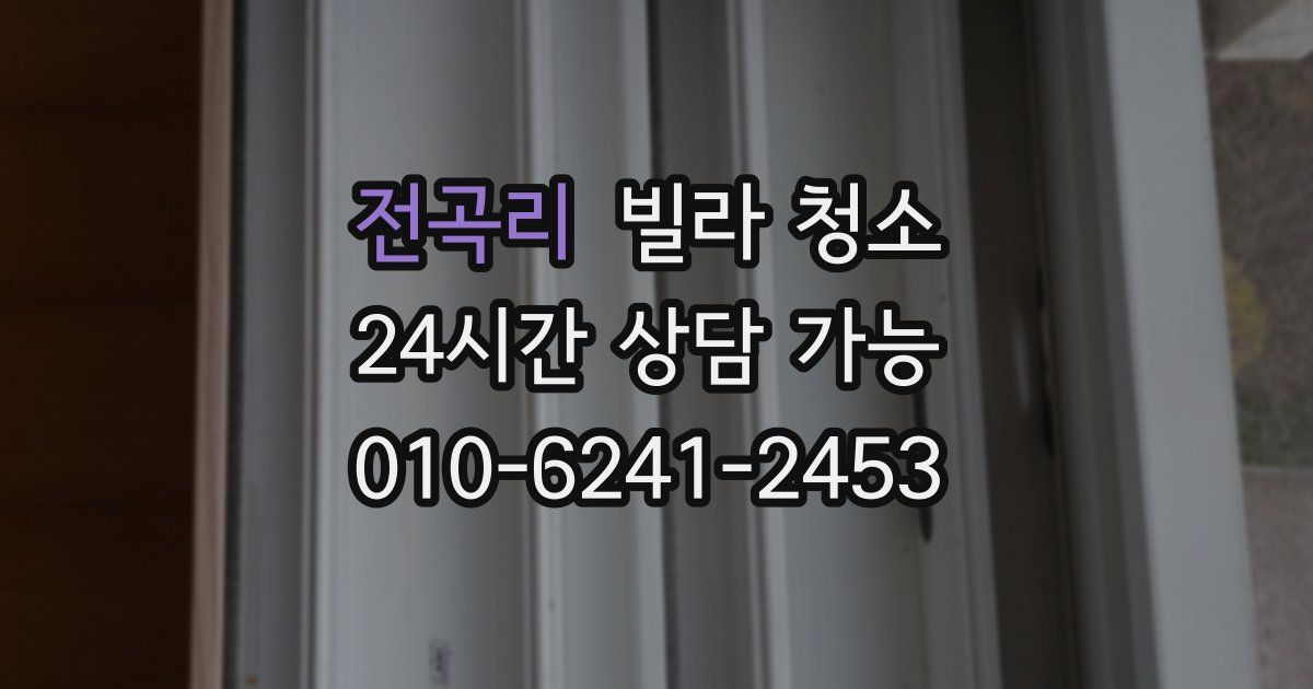 전곡리 빌라 청소